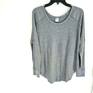 TNA Aritzia gray thermal top